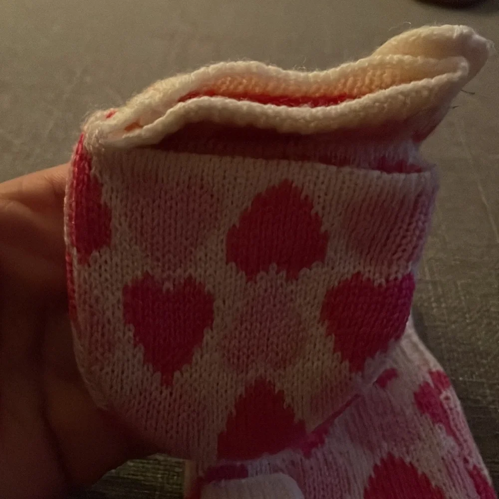 Juicy Couture Heart Print Pop Top Convertible Mittens to open finger Mitts - Picture 5 of 7